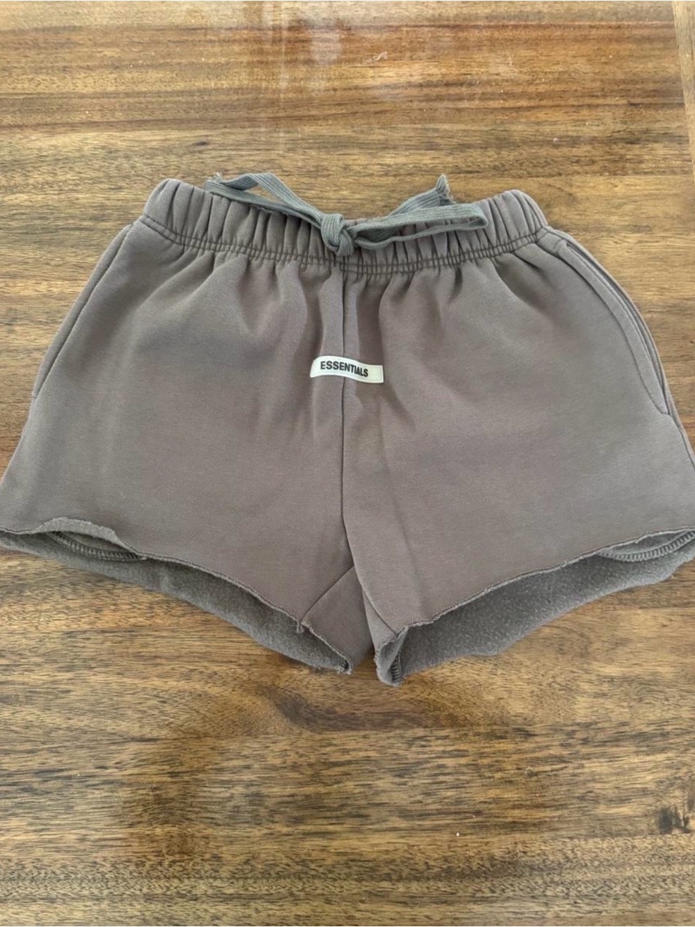 ESSENTIALS Women's Athletic Lounge Shorts in Taupe Brown